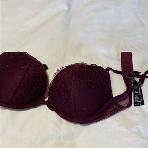 Victoria's Secret Lace Bra - Deep Burgundy